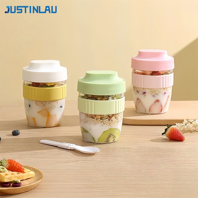 Meal Prep Soup - JUSTINLAU Contenitore Portatile per Colazione, Frutta,