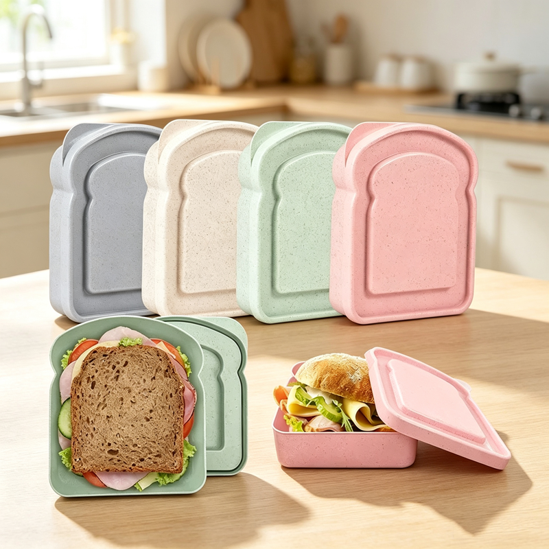 Meal Prep Box - 1/4 pezzi Contenitore Bento Riutilizzabile con
