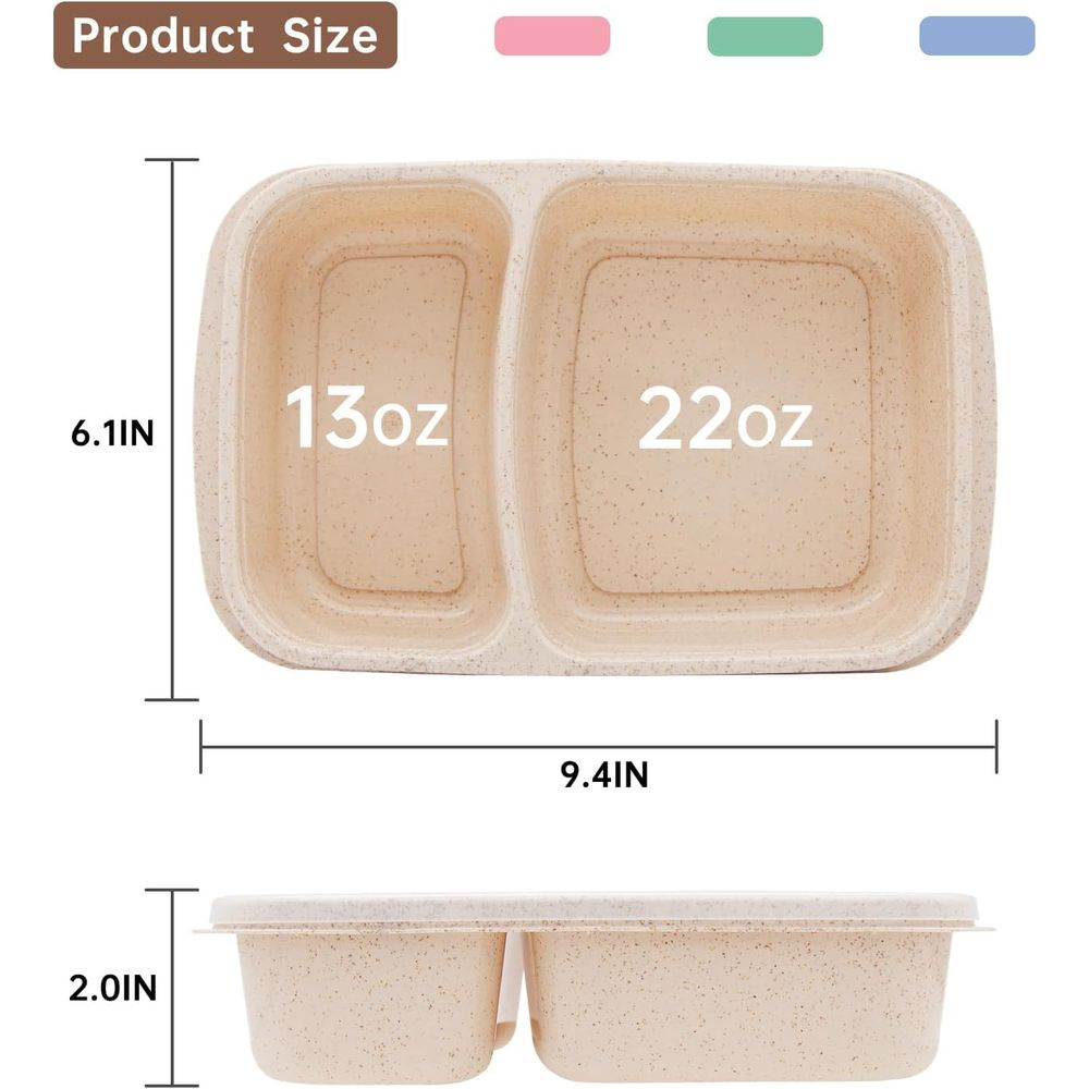 Set di 4 Contenitori Bento, 2  - Meal Prep Container recensione e prezzo
