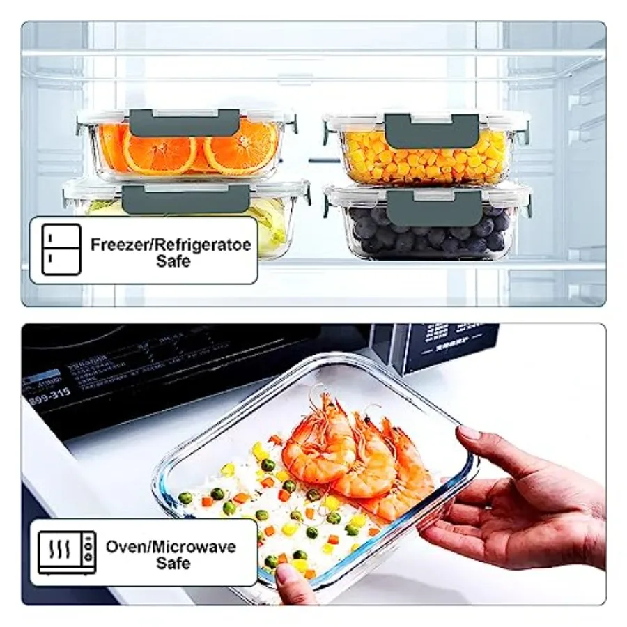 Set di 10 Contenitori in Vetro - Meal Prep Container recensione e prezzo