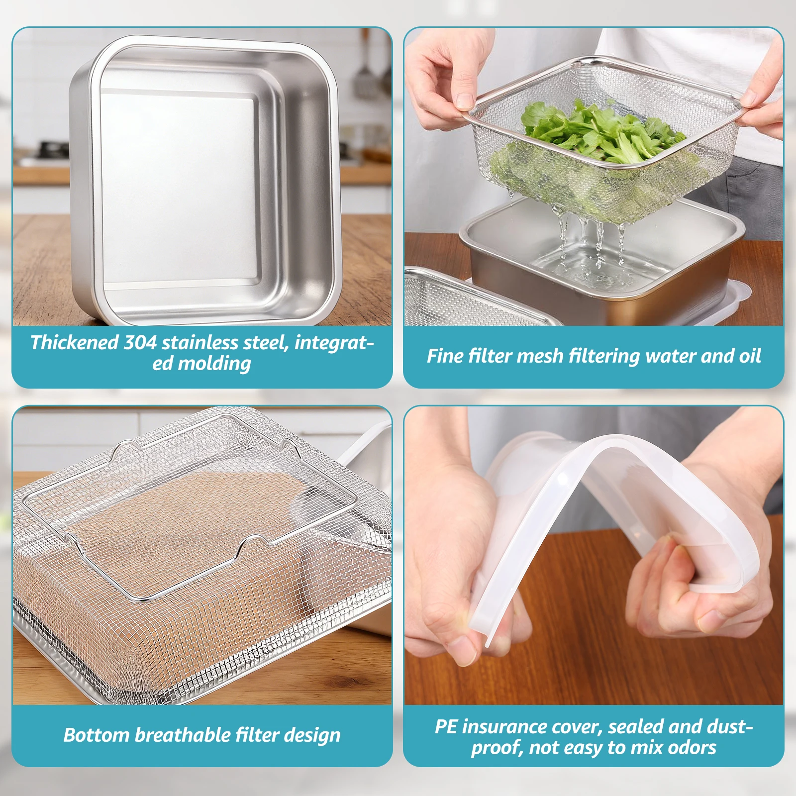 Set 2 in 1: Ciotola Quadrata i - Meal Prep Box recensione e prezzo