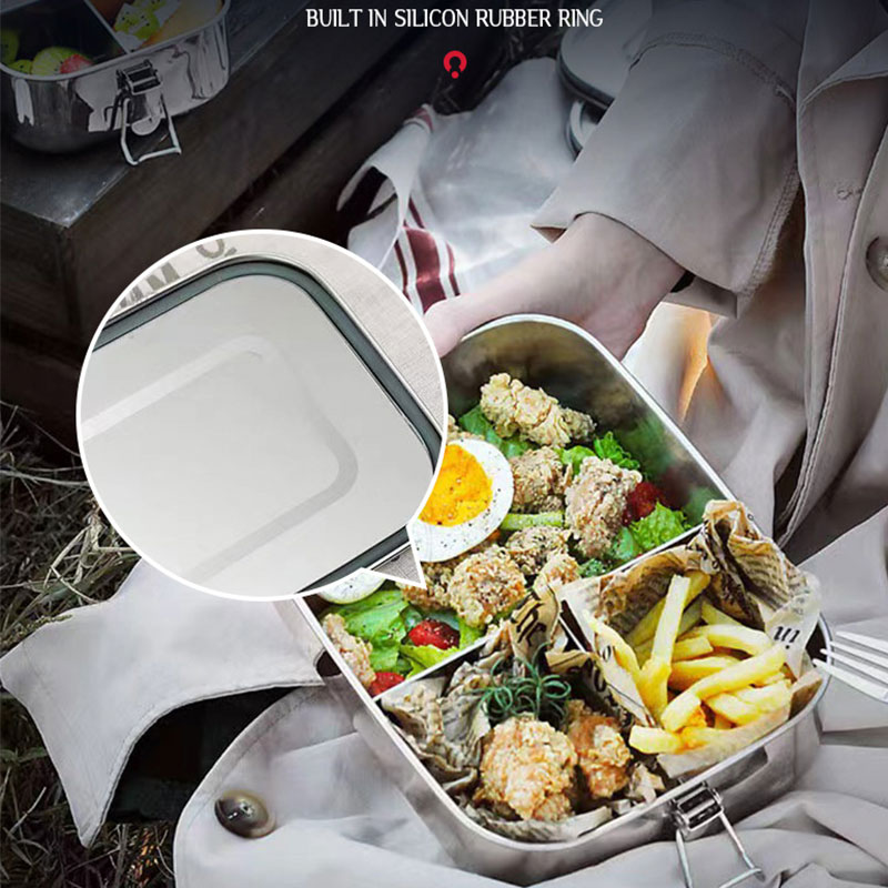 Lunch Box quadrato in acciaio  - Meal Prep Box recensione e prezzo