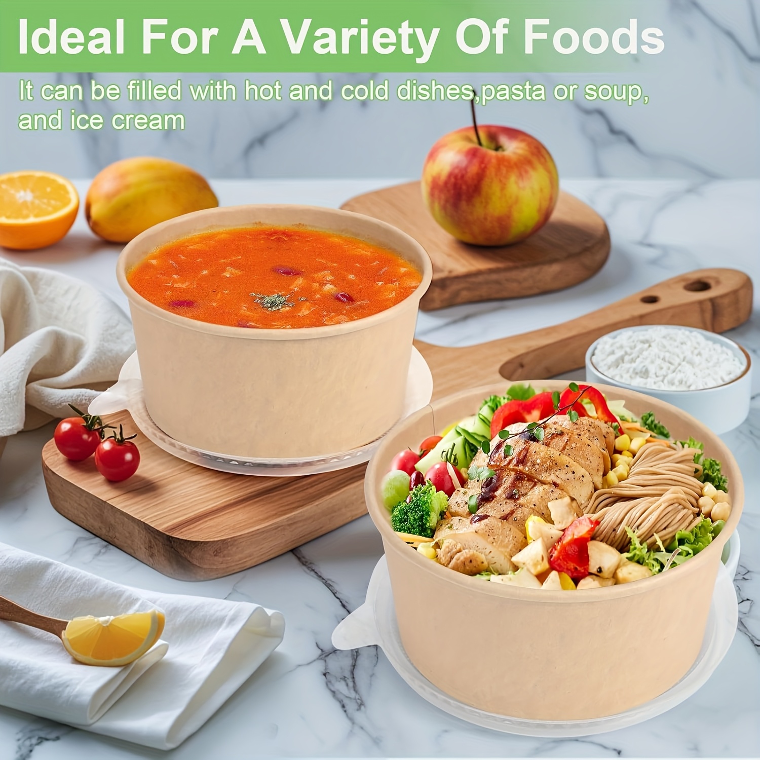 Ciotole di carta da 25 Oz/750  - Meal Prep Container recensione e prezzo