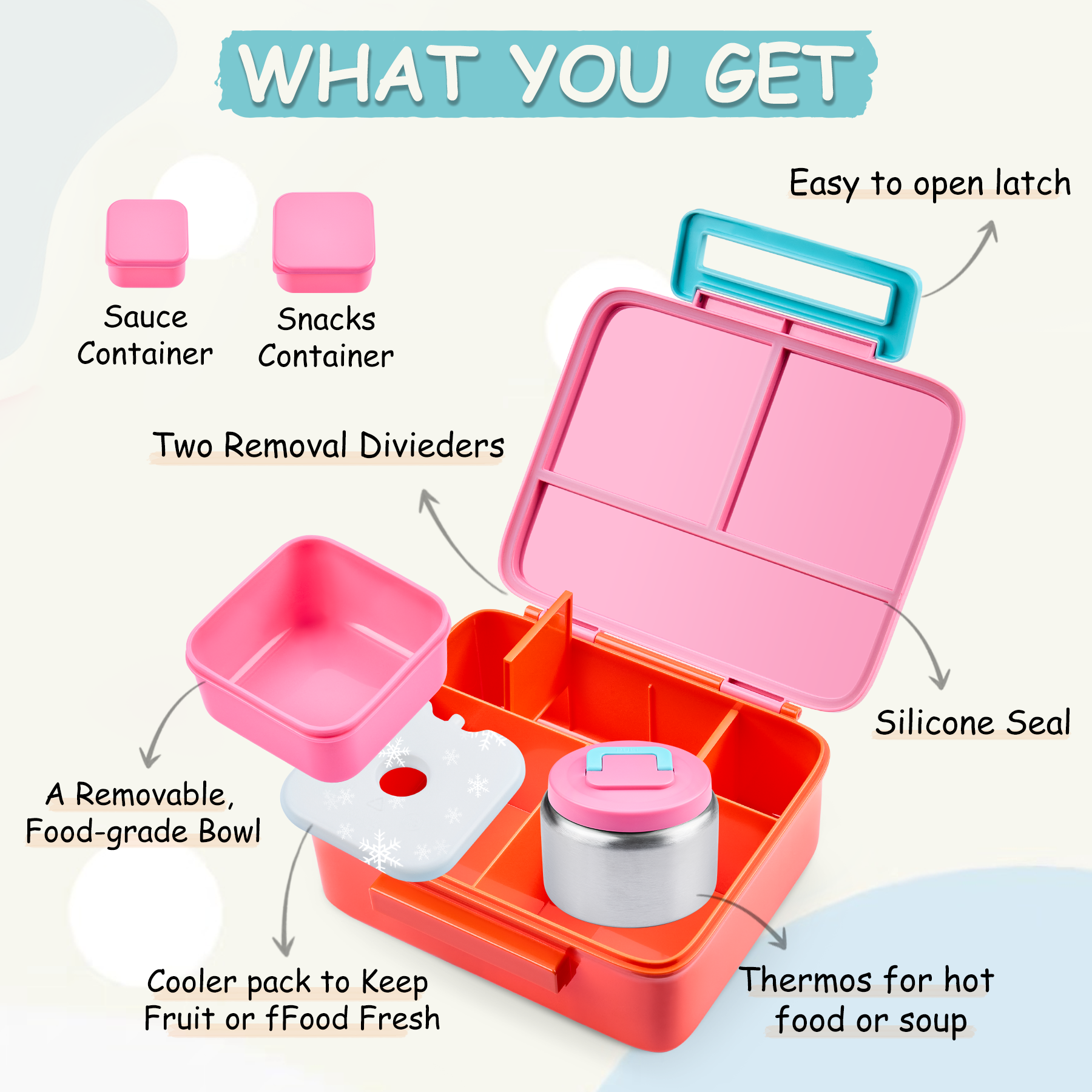 Bento Lunch Box per bambini co - Meal Prep Soup recensione e prezzo