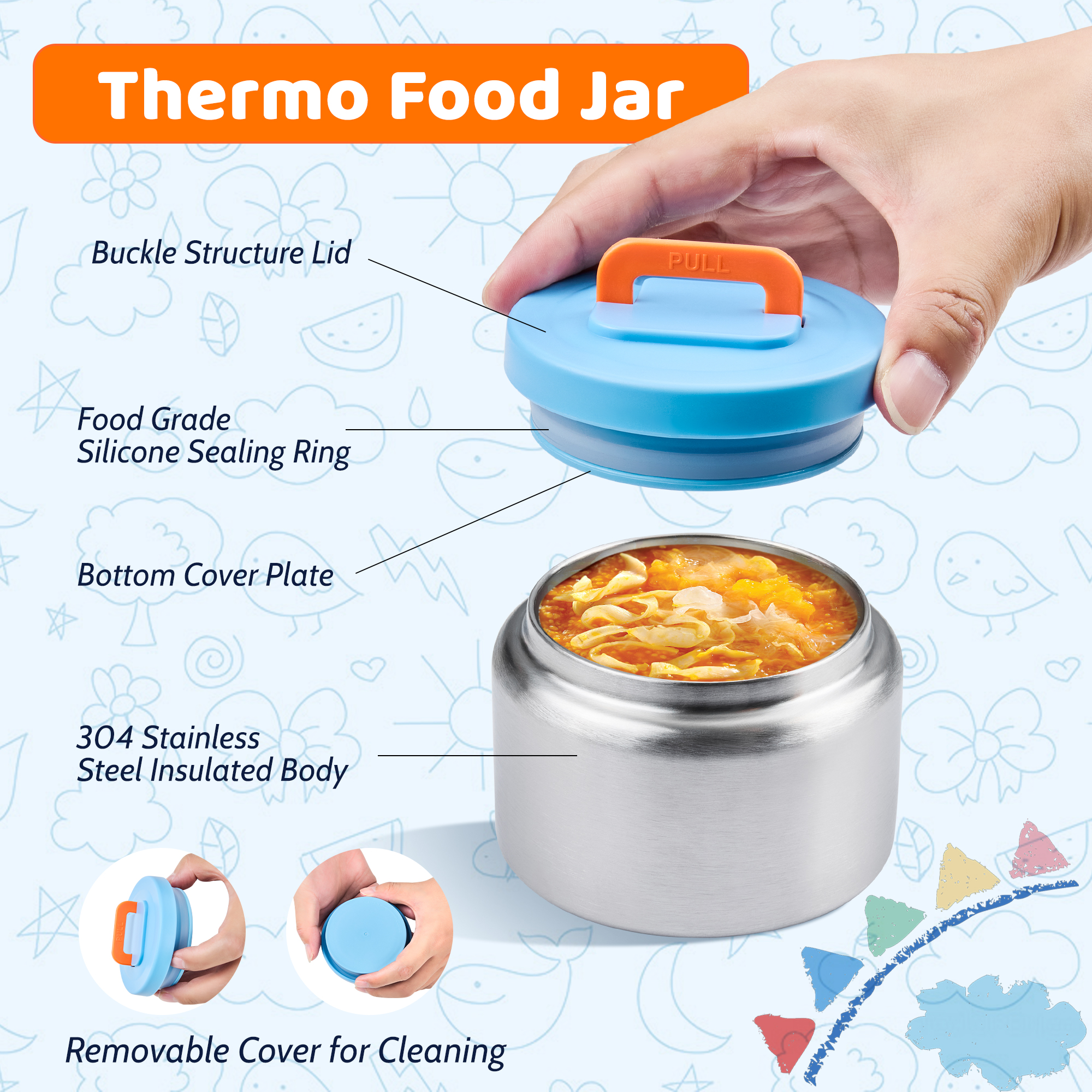 Bento Lunch Box per bambini co - Meal Prep Soup recensione e prezzo